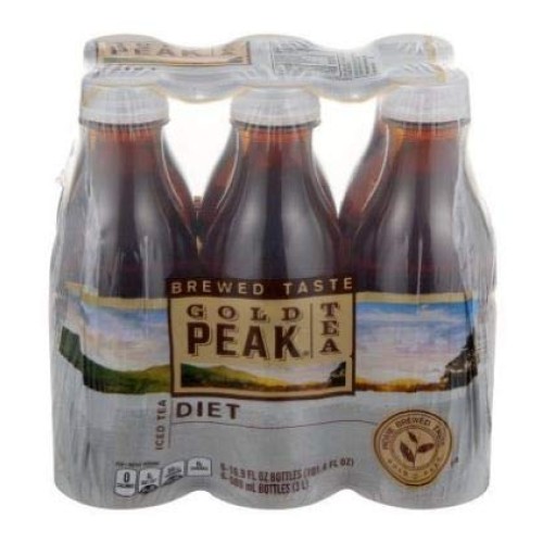 Pack Of 8 - Gold Peak Iced Tea Diet Bottles - 6 Ct