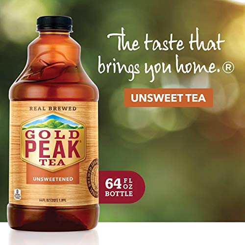 Gold Peak Unsweetened Black Iced Tea Drink, 64 Fl Oz