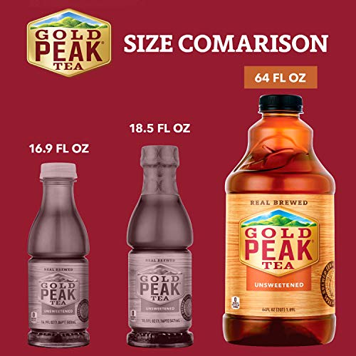Gold Peak Unsweetened Black Iced Tea Drink, 64 Fl Oz