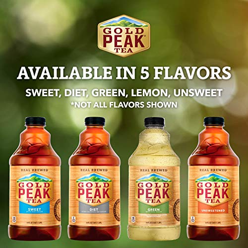 Gold Peak Unsweetened Black Iced Tea Drink, 64 Fl Oz