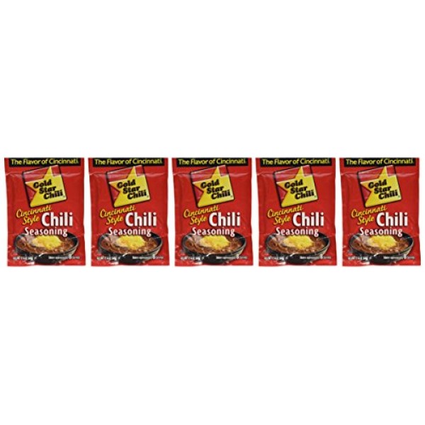 6 Pack, Gold Star Cincinnati Style Original Chili Seasoning