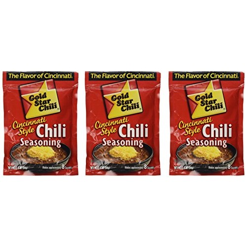 Gold Star Cincinnati Style Original Chili Seasoning. 3 Pack