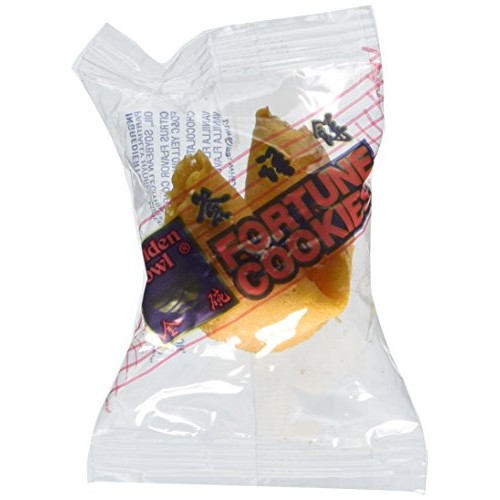 Golden Bowl Individually Wrapped Fortune Cookies, 60 Count