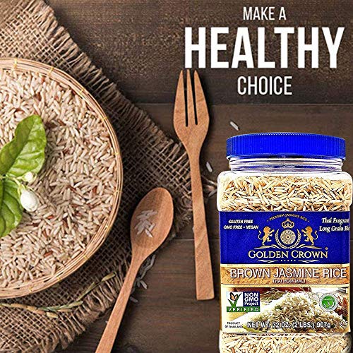 Golden Brown Jasmine Rice - Naturally Sourced Thai Fragrant Long