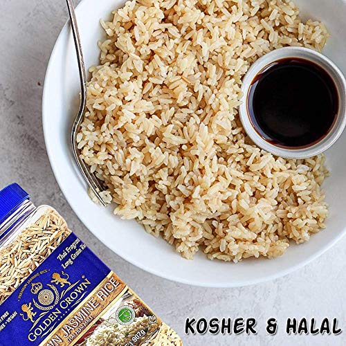 Golden Brown Jasmine Rice - Naturally Sourced Thai Fragrant Long
