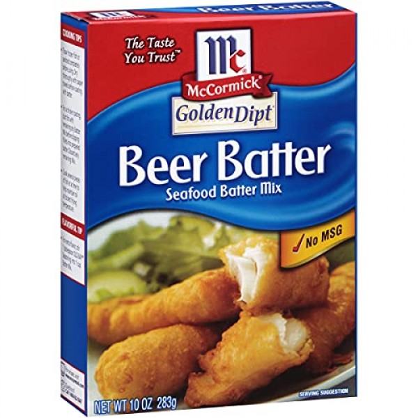Mccormick Golden Dipt Beer Batter Seafood Batter Mix, 10 Oz Pac