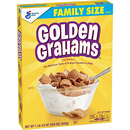Golden Grahams Cereal, Graham Cracker Taste, Whole Grain, 19.6 Oz