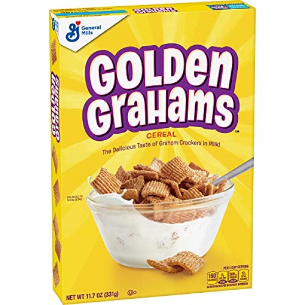 Golden Grahams Cereal, Graham Cracker Taste, with Whole Grain, 1...