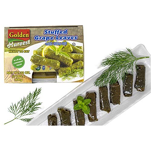 Golden Harvest Stuffed Grape Leaves, Olive Oil Based Prepared Fo