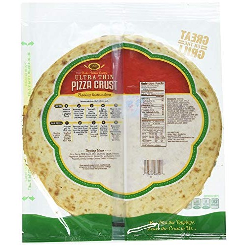 Golden Home Ultra Thin Pizza Crust, Low Carb, Low Fat, Non-Gmo W