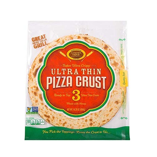 Golden Home Ultra Thin Pizza Crust, Low Carb, Low Fat, Non-Gmo W