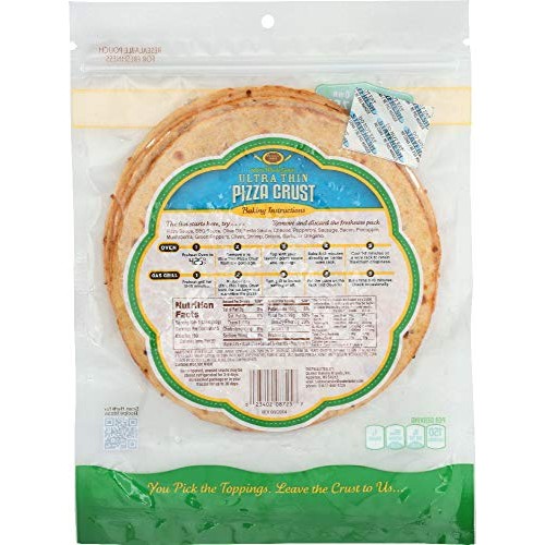 NOT A CASE 100% Whole Grain Ultra Thin Pizza Crust 7-Inch