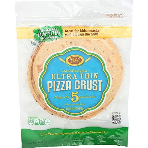 NOT A CASE 100% Whole Grain Ultra Thin Pizza Crust 7-Inch