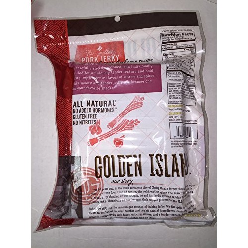 Golden Island Natural Style Pork Jerky, Korean Barbecue Recipe,