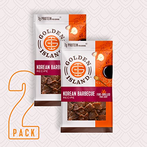 Golden Island Pork Jerky Korean Barbecue – Gluten Free Protein S...