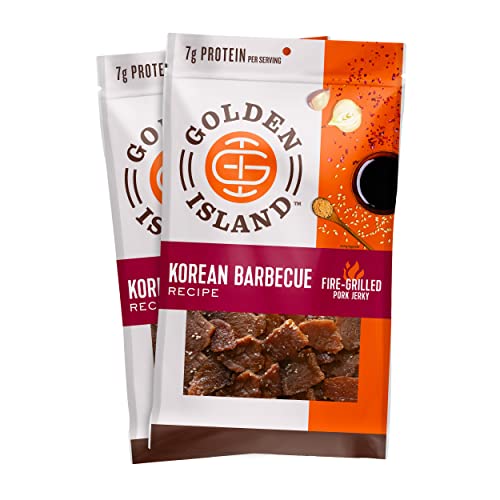 Golden Island Pork Jerky Korean Barbecue – Gluten Free Protein S...