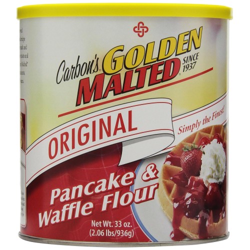 Golden Malted Pancake & Waffle Flour, Original, 33-Ounce Cans (Pack of 3) (Packaging May Vary)