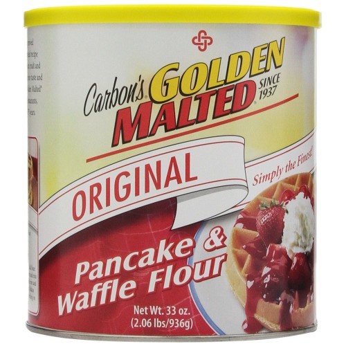 Golden Malted Pancake & Waffle Flour, Original, 33-Ounce Cans (Pack of 3) (Packaging May Vary)