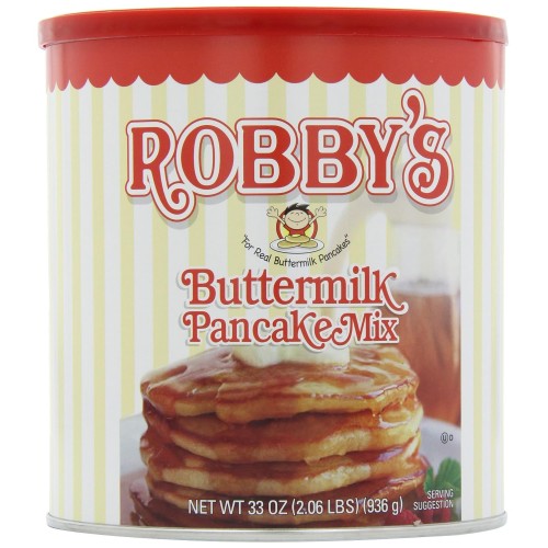 Golden Malted Robby's Buttermilk Pancake Mix, 33-Ounce Cans (Pack of 3)
