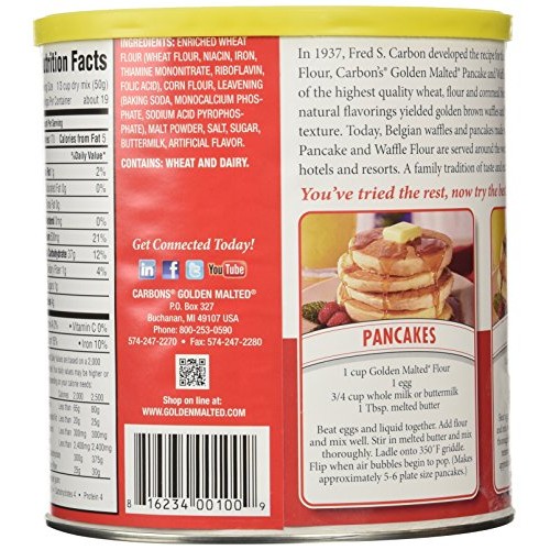 Golden Malted Waffle And Pancake Flour, Original, 33-Ounce Can Golden Malted Waffle And Pancake Flour, Original, 33-Ounce Can