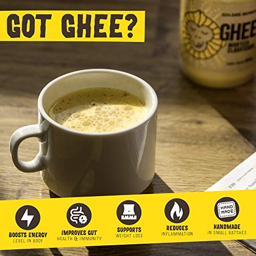 Organic Grass Fed Ghee Clarified Butter – 16 Oz Ghee Butter – Un