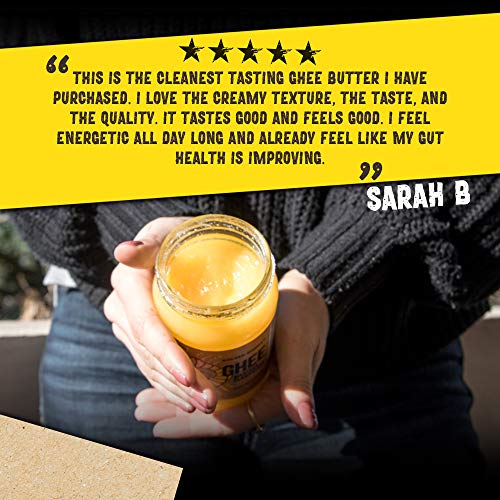 Organic Grass Fed Ghee Clarified Butter – 16 Oz Ghee Butter – Un