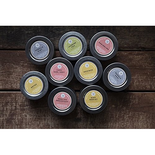 Golden Moon Tea Loose Leaf Tea Sampler - 9 Variety Pack - Organi