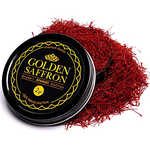 Golden Saffron, Premium Spanish Saffron Threads, Pure Red Spanis