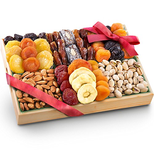 Pacific Coast Deluxe Dried Fruit Tray With Nuts Gift With Almond