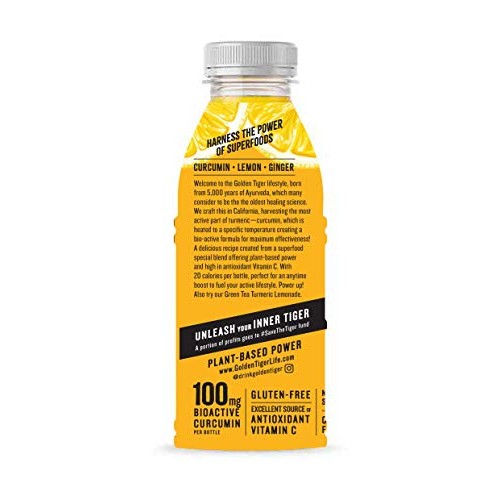 Golden Tiger Turmeric Lemonade - Bio Active Curcumin + Ginger -