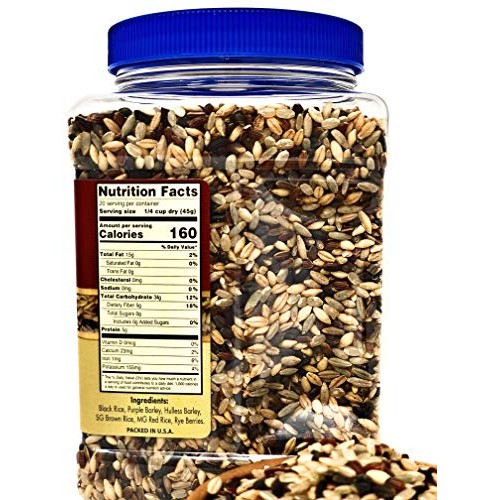 Golden Crown Multigrain Blend 6 Grains, Black Rice, Purple Bar