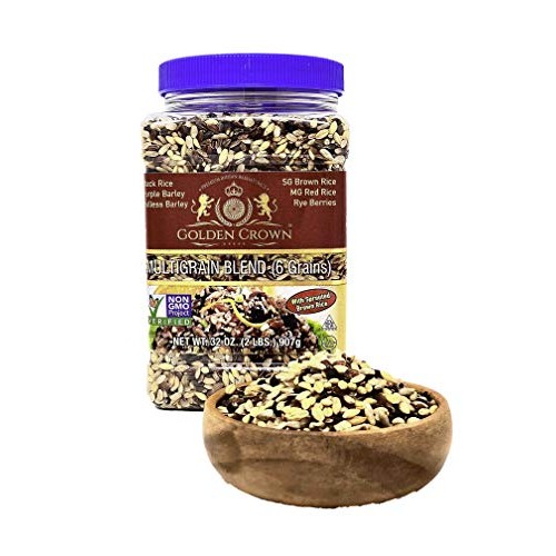 Golden Crown Multigrain Blend 6 Grains, Black Rice, Purple Bar