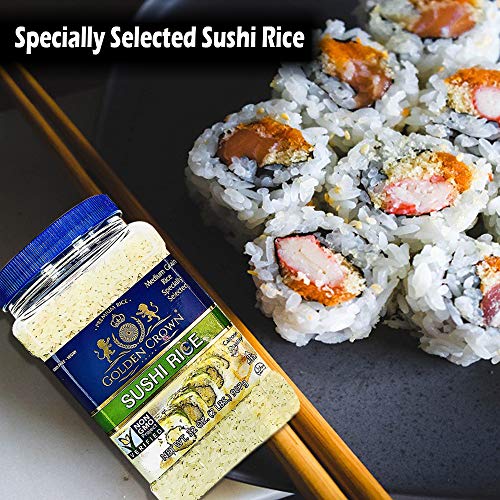 Golden Crown Sushi Rice Premium Quality Rice | Non-Gmo Gluten-Fr