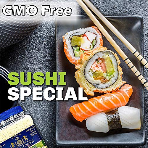Golden Crown Sushi Rice Premium Quality Rice | Non-Gmo Gluten-Fr