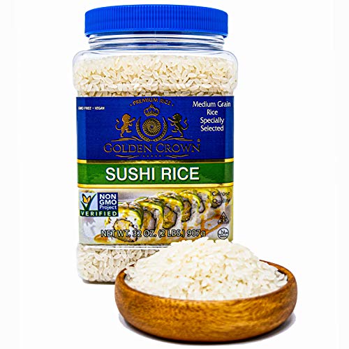 Golden Crown Sushi Rice Premium Quality Rice | Non-Gmo Gluten-Fr