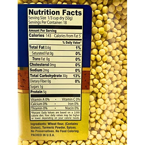 Golden Crown Turmeric Couscous 32Oz 2 Lb Kosher