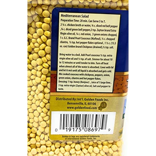Golden Crown Turmeric Couscous 32Oz 2 Lb Kosher