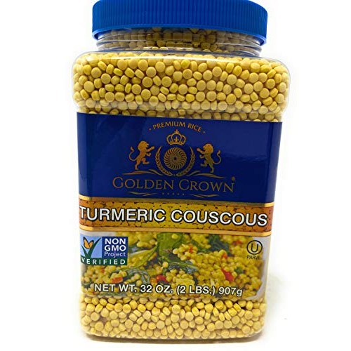 Golden Crown Turmeric Couscous 32Oz 2 Lb Kosher