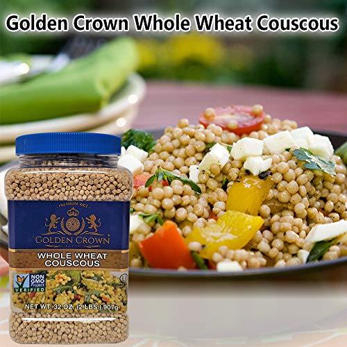 Golden Crown Whole Wheat Couscous - Non Gmo Kosher Certified 100