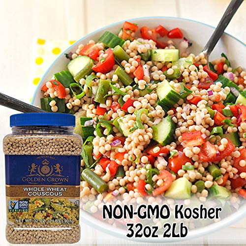 Golden Crown Whole Wheat Couscous - Non Gmo Kosher Certified 100