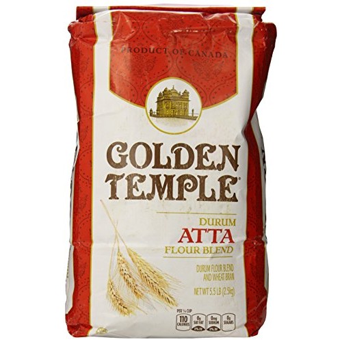 Golden Temple Durum Whole Wheat Atta Flour, 5.5 Pound