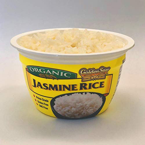 Golden Star Jasmine Rice Microwavable Bowl, Six Pack
