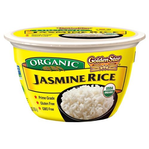 Golden Star Jasmine Rice Microwavable Bowl, Six Pack