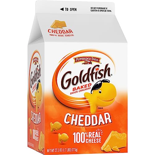 Goldfish Cheddar Crackers, 27.3 oz carton, 2 CT box