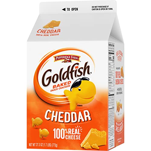 Goldfish Cheddar Crackers, 27.3 oz carton, 2 CT box