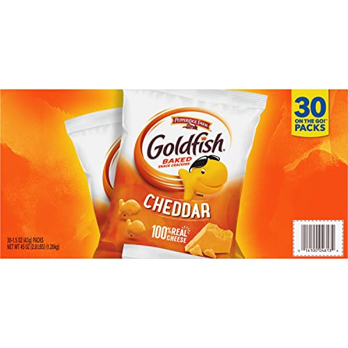 Pepperidge Farm Goldfish Cheddar Crackers, 1.5 oz. Snack Packs, ...