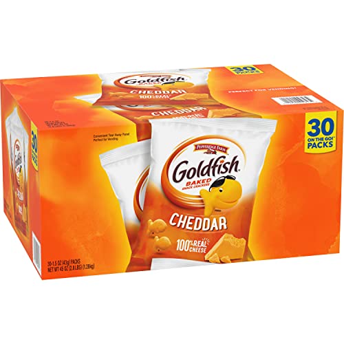 Pepperidge Farm Goldfish Cheddar Crackers, 1.5 oz. Snack Packs, ...