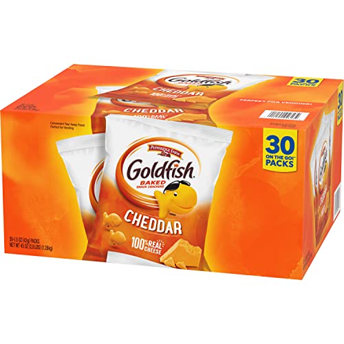 Pepperidge Farm Goldfish Cheddar Crackers, 1.5 oz. Snack Packs, ...