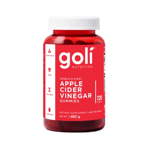 Goli Apple Cider Vinegar Gummy Vitamins- 120 Count Pack - Gelati...