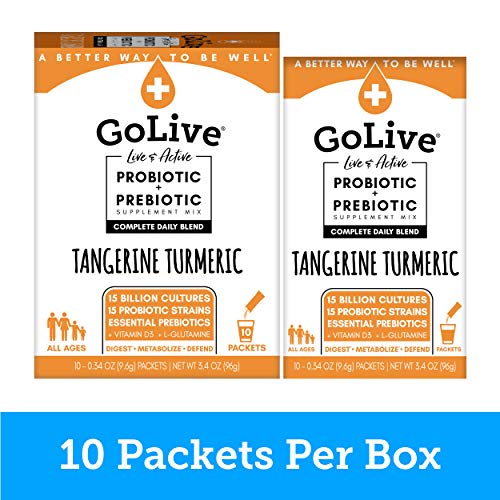 Golive Probiotics For Women, Men, And Kids, Tangerine Turmeric,